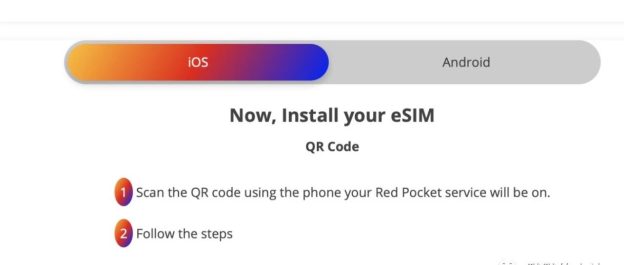 Red Pocket实体卡转esim记录