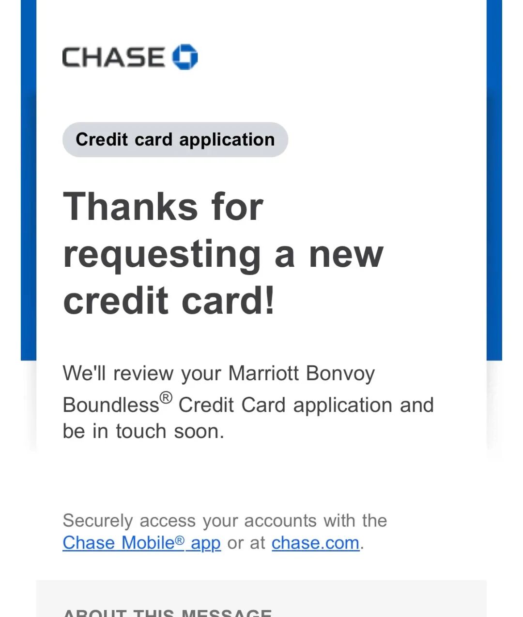 电话秒批Chase信用卡,收个短信验证码,接着拿下6000额度信用卡。