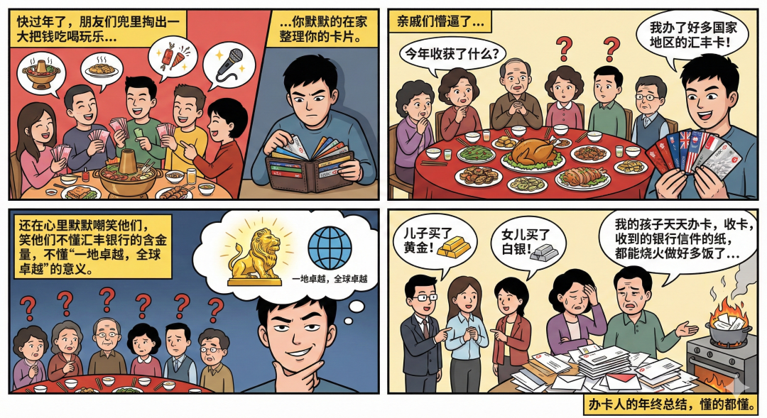 震惊亲戚!别人过年带金银,我带了一沓能烧火做饭的汇丰信件